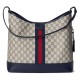 GUCCI Ophidia Medium Shoulder Bag - Beige and Blue GG Supreme