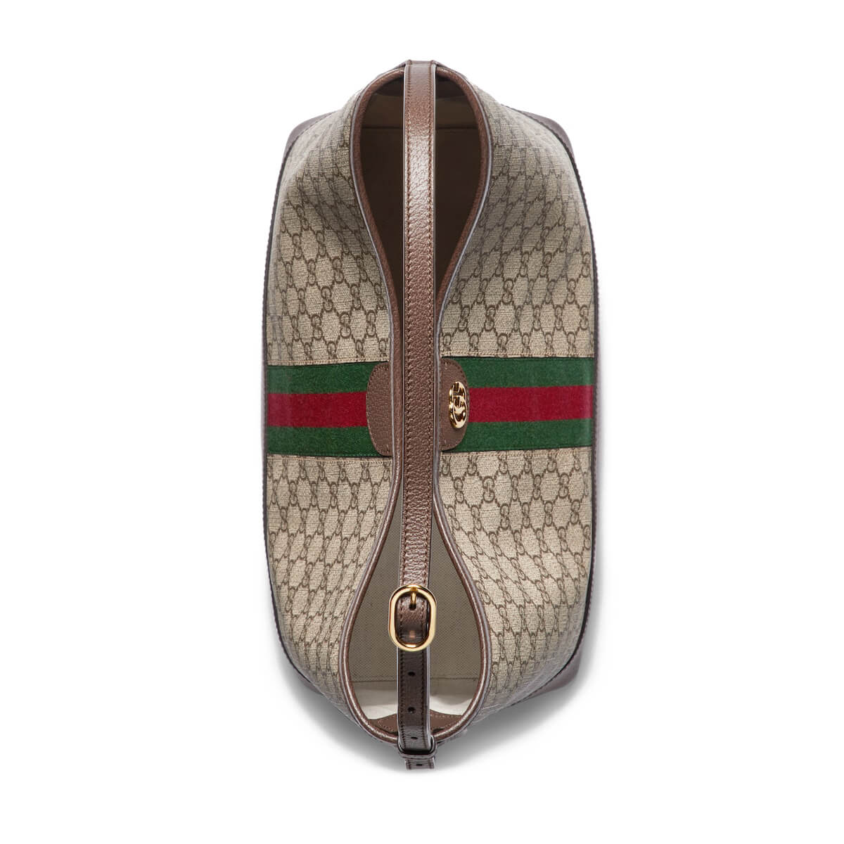 GUCCI Ophidia Medium Shoulder Bag - Beige and Ebony GG Supreme