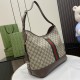 GUCCI Ophidia Medium Shoulder Bag - Beige and Ebony GG Supreme