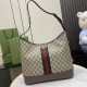 GUCCI Ophidia Medium Shoulder Bag - Beige and Ebony GG Supreme