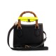 GUCCI Diana Mini Tote Bag - Black Leather