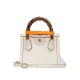 GUCCI Diana Mini Tote Bag - White Leather