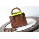 GUCCI Diana Mini Tote Bag - Brown Leather