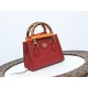 GUCCI Diana Mini Tote Bag - Red Leather