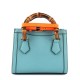 GUCCI Diana Mini Tote Bag - Blue Leather