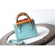 GUCCI Diana Mini Tote Bag - Blue Leather