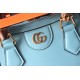 GUCCI Diana Mini Tote Bag - Blue Leather