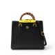 GUCCI Diana Small Tote Bag - Black Leather