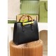 GUCCI Diana Small Tote Bag - Black Leather