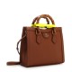 GUCCI Diana Small Tote Bag - Brown Leather