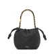 LOEWE Mini Flamenco Purse Bag In Mellow Nappa Lambskin - Black