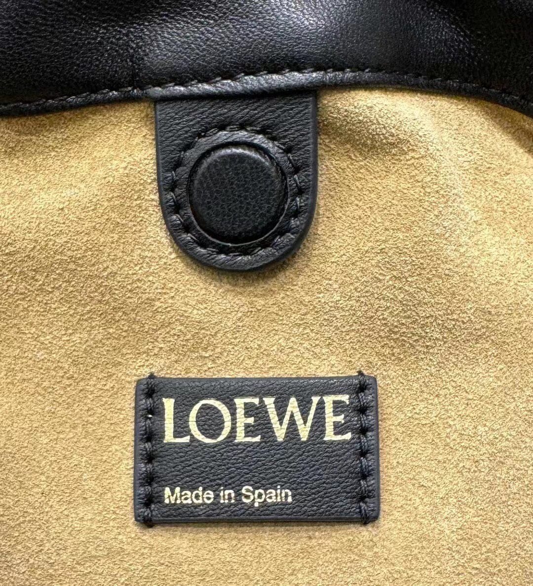 LOEWE Mini Flamenco Purse Bag In Mellow Nappa Lambskin - Black