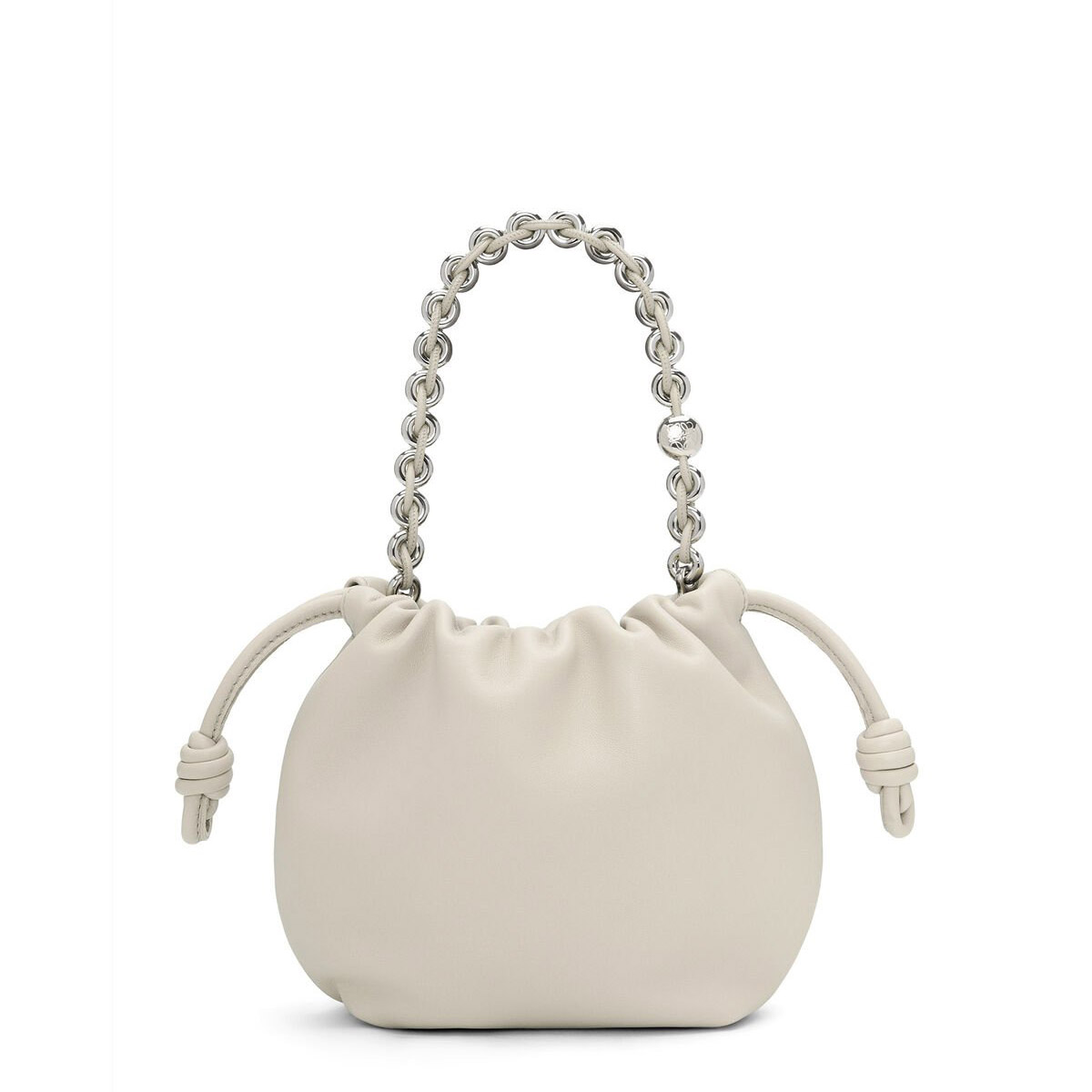 LOEWE Mini Flamenco Purse Bag In Mellow Nappa Lambskin - Sea Salt