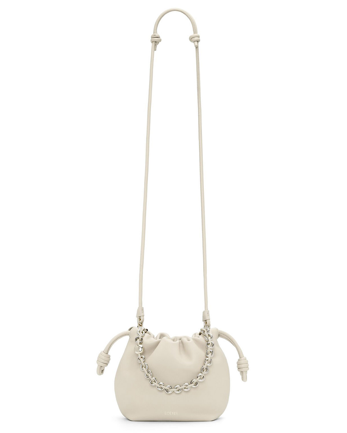 LOEWE Mini Flamenco Purse Bag In Mellow Nappa Lambskin - Sea Salt