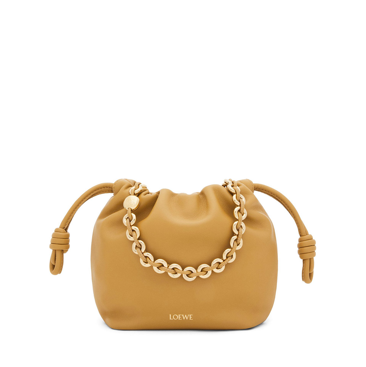 LOEWE Mini Flamenco Purse Bag In Mellow Nappa Lambskin - Sahara