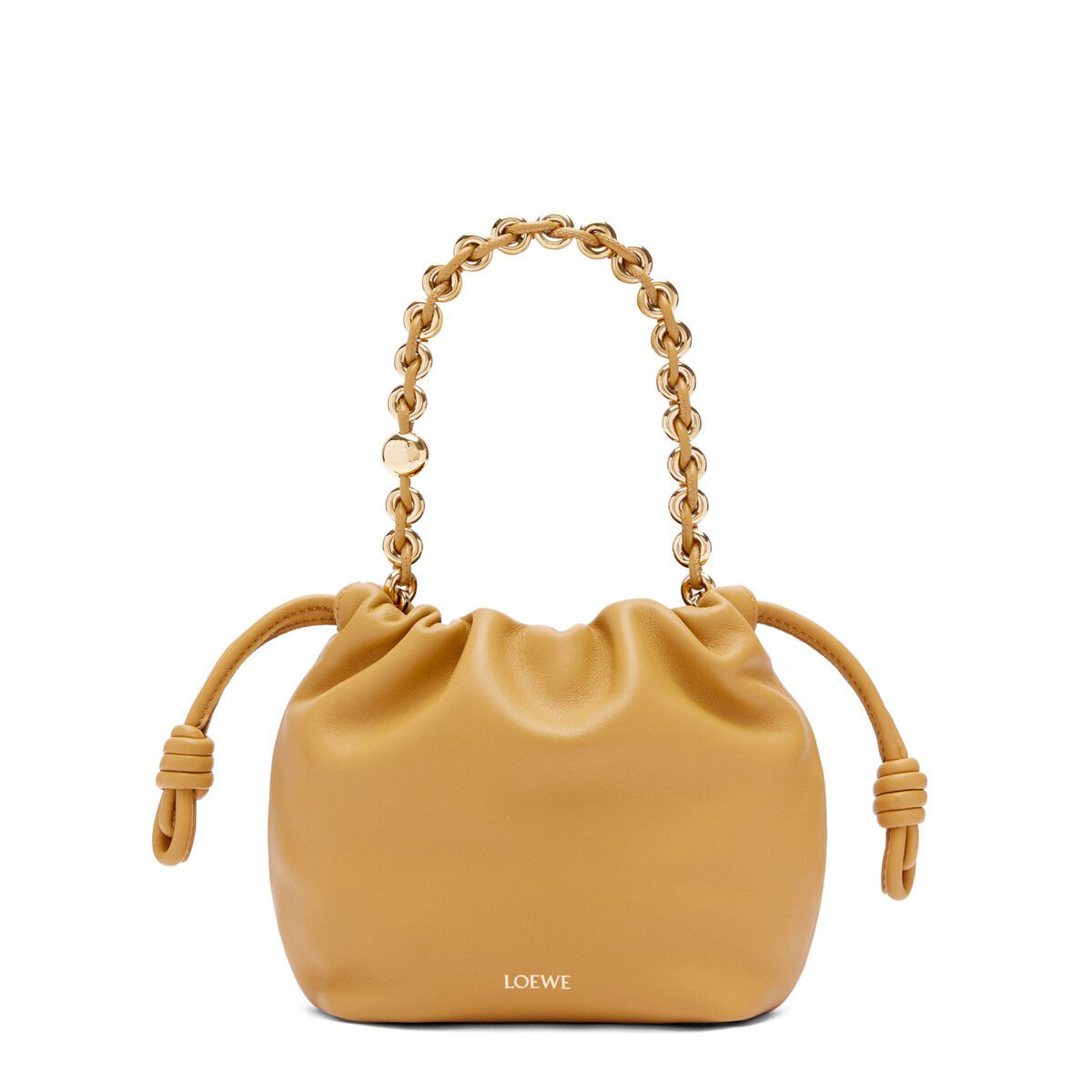 LOEWE Mini Flamenco Purse Bag In Mellow Nappa Lambskin - Sahara