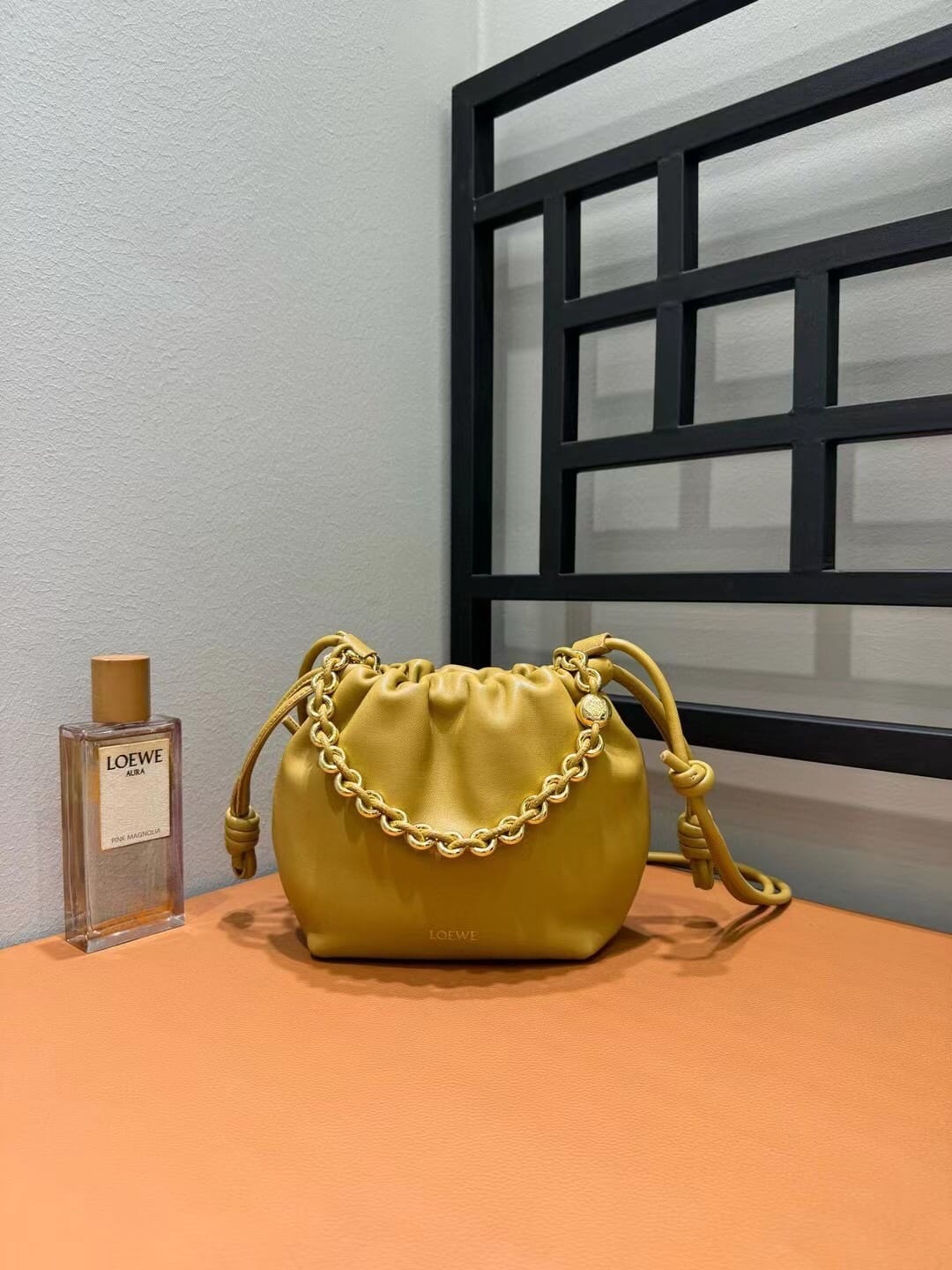 LOEWE Mini Flamenco Purse Bag In Mellow Nappa Lambskin - Sahara