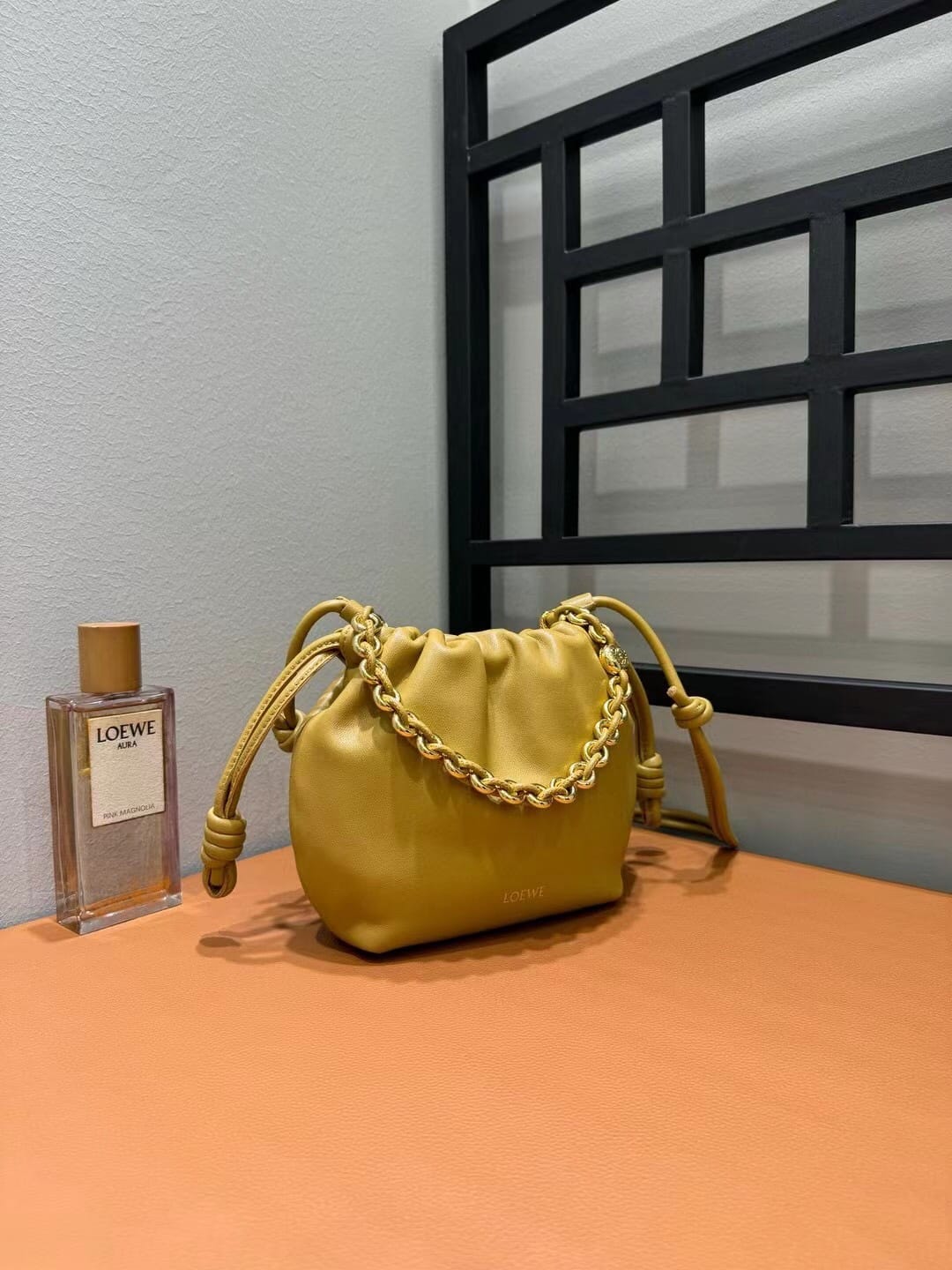 LOEWE Mini Flamenco Purse Bag In Mellow Nappa Lambskin - Sahara