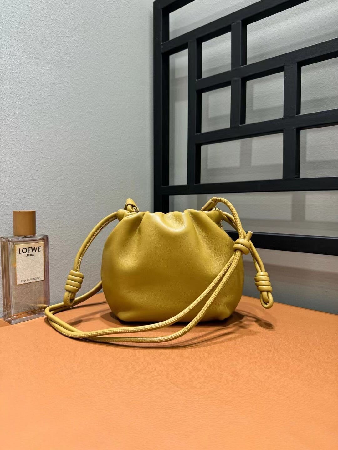 LOEWE Mini Flamenco Purse Bag In Mellow Nappa Lambskin - Sahara