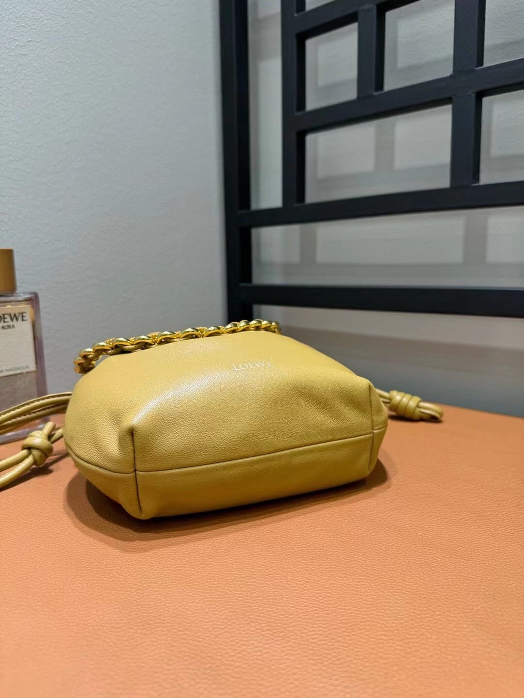 LOEWE Mini Flamenco Purse Bag In Mellow Nappa Lambskin - Sahara