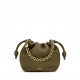 LOEWE Mini Flamenco Purse Bag In Mellow Nappa Lambskin - Dark Khaki Green