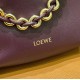 LOEWE Mini Flamenco Purse Bag In Mellow Nappa Lambskin - Dark Burgundy