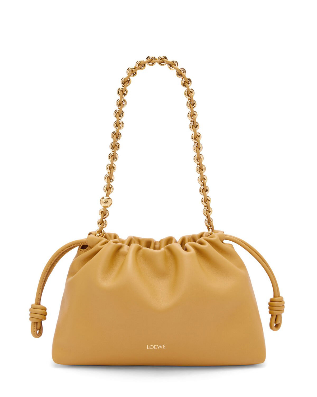 LOEWE Medium Flamenco Purse Bag In Mellow Nappa Lambskin - Sahara