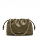 LOEWE Medium Flamenco Purse Bag In Mellow Nappa Lambskin - Dark Khaki Green