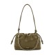 LOEWE Medium Flamenco Purse Bag In Mellow Nappa Lambskin - Dark Khaki Green