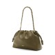 LOEWE Medium Flamenco Purse Bag In Mellow Nappa Lambskin - Dark Khaki Green