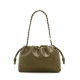 LOEWE Medium Flamenco Purse Bag In Mellow Nappa Lambskin - Dark Khaki Green