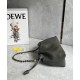 LOEWE Medium Flamenco Purse Bag In Mellow Nappa Lambskin - Dark Khaki Green