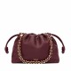 LOEWE Medium Flamenco Purse Bag In Mellow Nappa Lambskin - Dark Burgundy