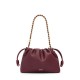 LOEWE Medium Flamenco Purse Bag In Mellow Nappa Lambskin - Dark Burgundy