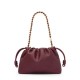 LOEWE Medium Flamenco Purse Bag In Mellow Nappa Lambskin - Dark Burgundy