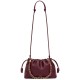 LOEWE Medium Flamenco Purse Bag In Mellow Nappa Lambskin - Dark Burgundy