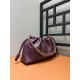 LOEWE Medium Flamenco Purse Bag In Mellow Nappa Lambskin - Dark Burgundy