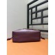 LOEWE Medium Flamenco Purse Bag In Mellow Nappa Lambskin - Dark Burgundy