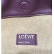 LOEWE Medium Flamenco Purse Bag In Mellow Nappa Lambskin - Dark Burgundy