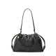 LOEWE Large Flamenco Purse Bag In Mellow Nappa Lambskin - Black