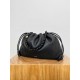 LOEWE Large Flamenco Purse Bag In Mellow Nappa Lambskin - Black