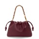 LOEWE Large Flamenco Purse Bag In Mellow Nappa Lambskin - Dark Burgundy