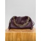 LOEWE Large Flamenco Purse Bag In Mellow Nappa Lambskin - Dark Burgundy