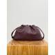 LOEWE Large Flamenco Purse Bag In Mellow Nappa Lambskin - Dark Burgundy