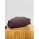 LOEWE Large Flamenco Purse Bag In Mellow Nappa Lambskin - Dark Burgundy