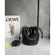 LOEWE Flamenco Purse Bucket In Mellow Nappa Lambskin - Black