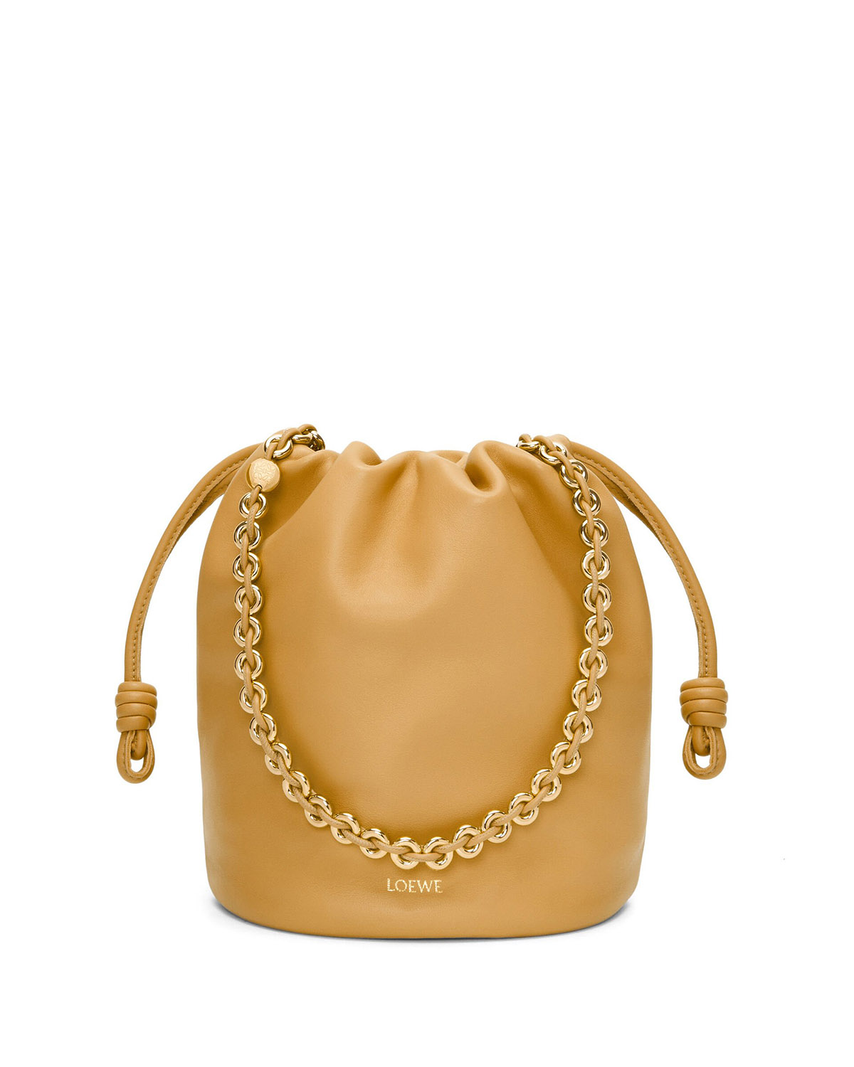 LOEWE Flamenco Purse Bucket In Mellow Nappa Lambskin - Sahara