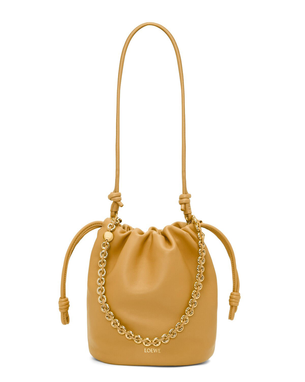 LOEWE Flamenco Purse Bucket In Mellow Nappa Lambskin - Sahara