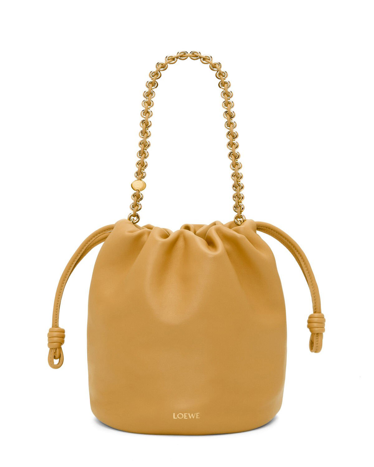 LOEWE Flamenco Purse Bucket In Mellow Nappa Lambskin - Sahara