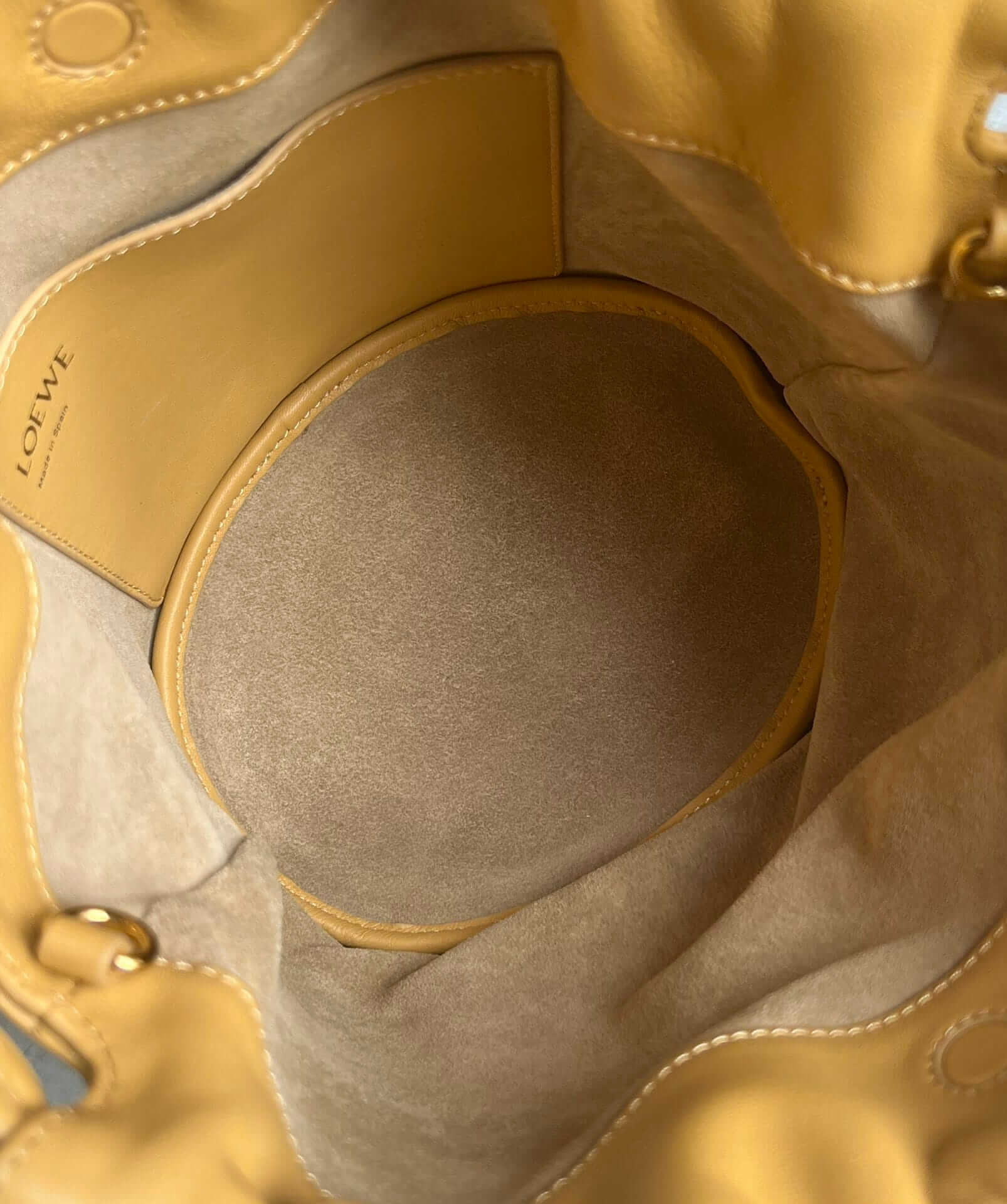 LOEWE Flamenco Purse Bucket In Mellow Nappa Lambskin - Sahara